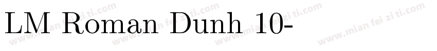 LM Roman Dunh 10字体转换